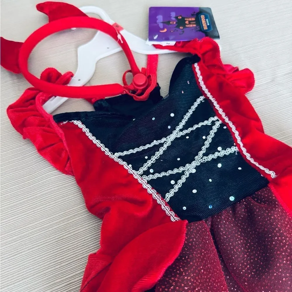 Devil Pet Dog Halloween Costume Dress S